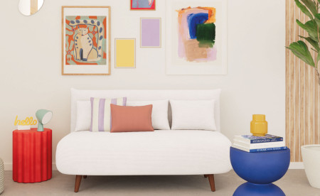 Canapé convertible 2 places